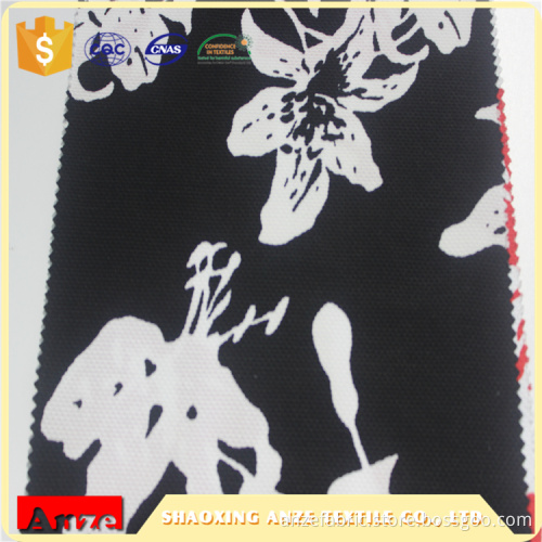 Digital Printing Black 100% Cotton Lycra Jersey Fabric